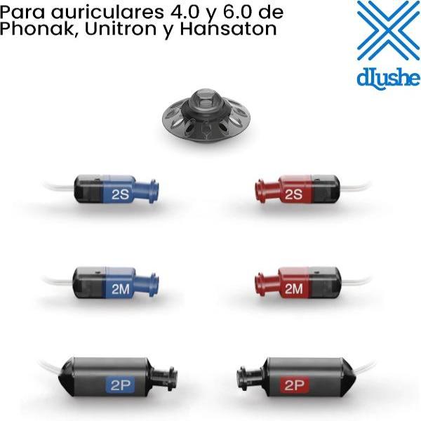 Cúpulas Dome 4.0 y 6.0 para audífonos Phonak, Unitron y Hansaton.